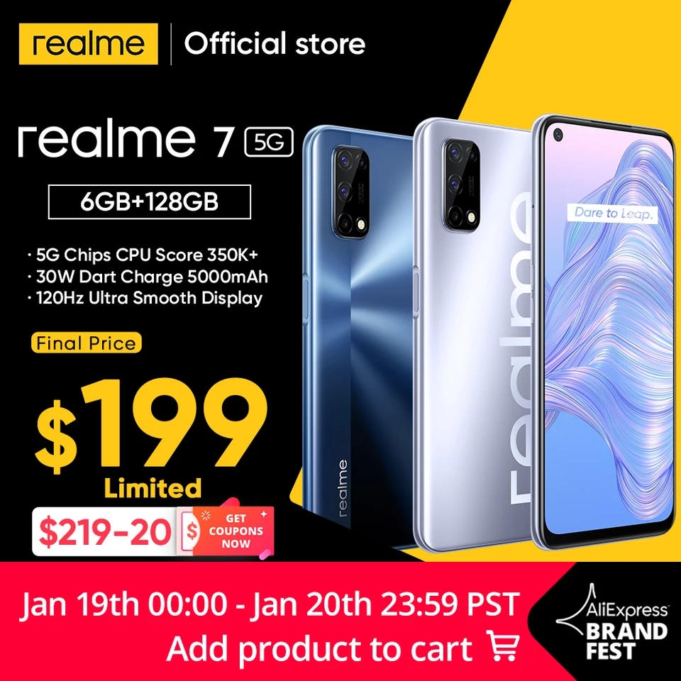 Купон 20/219$ на смартфон realme 7 5G | Форум Ecosum.ru